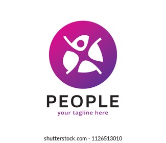 People Logo Design Template