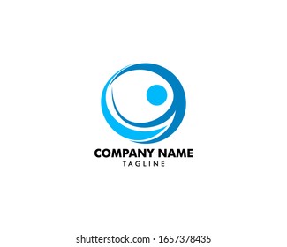 Plantilla de diseño de logotipo de personas con círculo