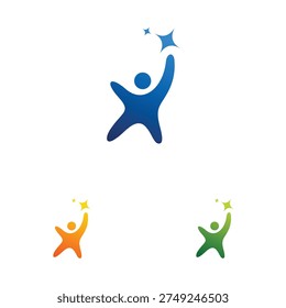 people logo design template illustration vector
