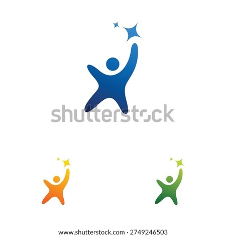people logo design template illustration vector