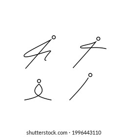 people logo design template simple