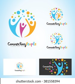 People Logo Design. Unity Logo Design Concept