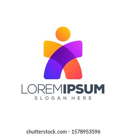 people logo design vector illustration