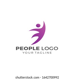 People logo design vector illustration