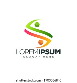 people logo design vector illustration