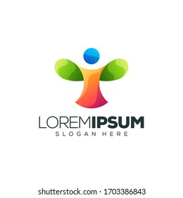 people logo design vector illustration