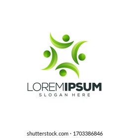 people logo design vector illustration
