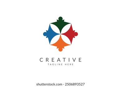 People logo design vector illustration.