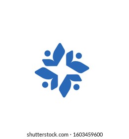 people logo design vector template sign icon