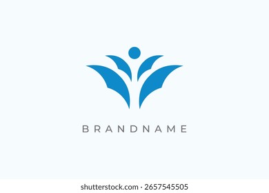 Plantilla de Vector de diseño de logotipo de Personas. Icono de personas creativas y modernas.