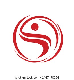 people logo and health logo vector