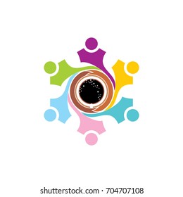 people logo icon coffee