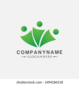 people logo icon design template