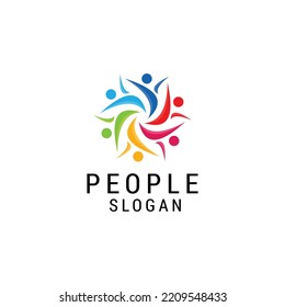 People logo icon design template. luxury, vector.