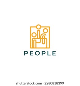 People logo icon design vector
