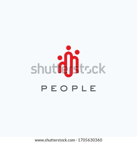 People logo icon design vector