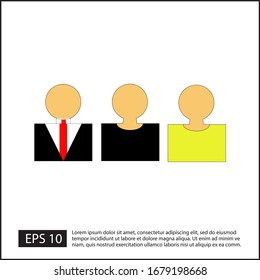 Vektorillustration mit dem Logo von People
