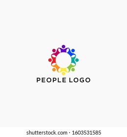 People Logo Icon Simple Premium