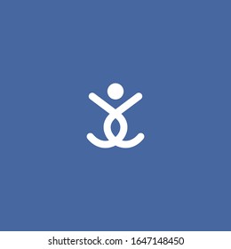 Diseño de plantilla de icono del logotipo de la gente en la ilustración del vector.