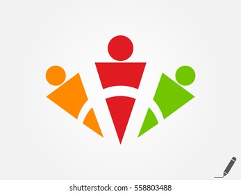 people, logo, icon, vector illustration eps10
