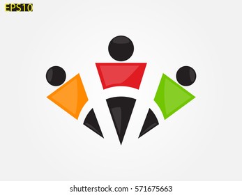 people, logo, icon, vector illustration eps10