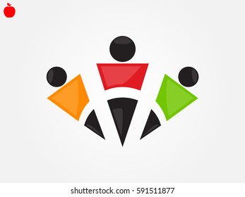 people, logo, icon, vector illustration eps10