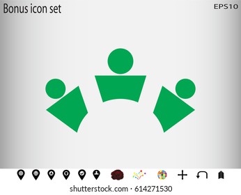 people, logo, icon, vector illustration eps10
