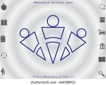 people, logo, icon, vector illustration eps10