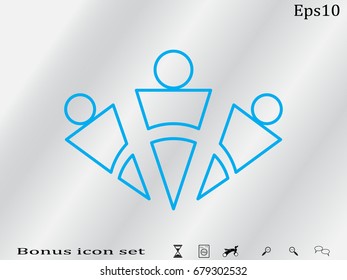 people logo, icon a vector illustration eps10