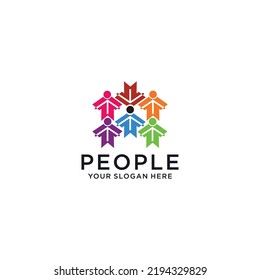 People logo icon vector image