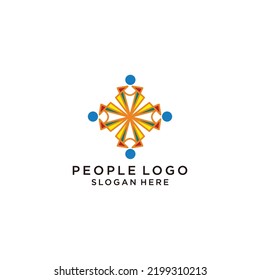 People  logo icon vector image