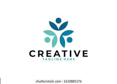 people logo icon vector isolated