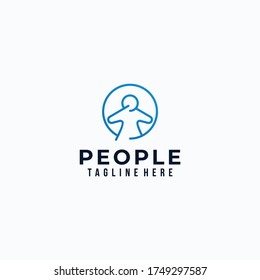people logo icon vector isolated