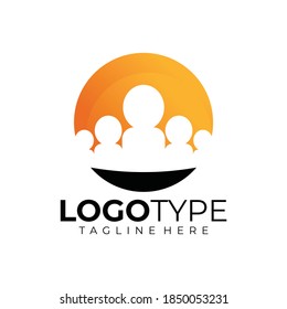 people logo icon vector isolated