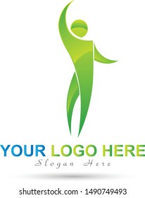 People logo icon vector in white background