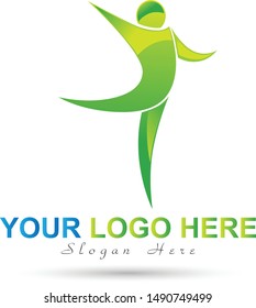 People logo icon vector in white background