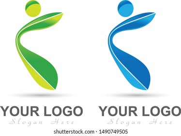 People logo icon vector in white background