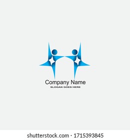 Imágenes del logotipo de la gente diseño vectorial