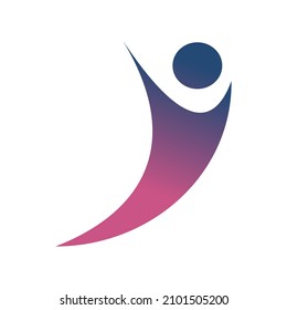 logotipo de la gente simple limpio y elegante