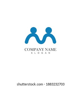 People Logo, Social Design Template