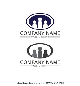 People logo succes and Team, Succes people work, Group and Community, Group Company and Business logo vector and design Care, Family icon Succes logo