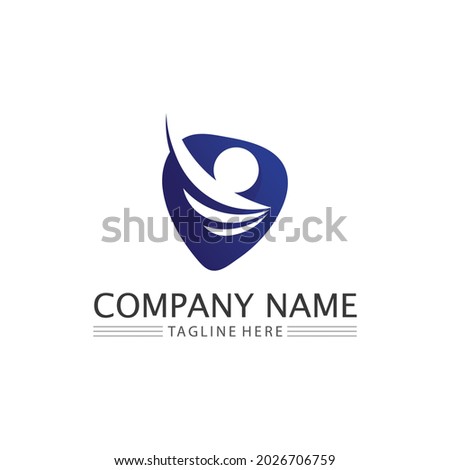 People logo succes and Team, Succes people work, Group and Community, Group Company and Business logo vector and design Care, Family icon Succes logo