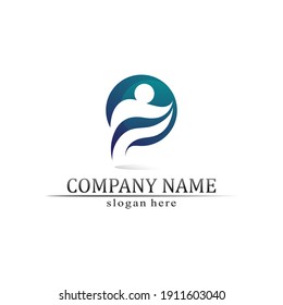 Logo für Menschen, Team, Succes People Work, Group and Community, Group Company and Business Logo, Vektorgrafik und Design Pflege, Familiensymbol Succes Logo