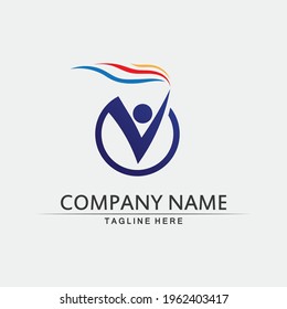 People logo, Team, Succes people work, Group and Community, Group Company and Business logo vector and design Care, Family icon Succes logo