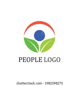 People logo, Team, Succes people work, Group and Community, Group Company and Business logo vector and design Care, Family icon Succes logo