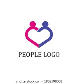People logo, Team, Succes people work, Group and Community, Group Company and Business logo vector and design Care, Family icon Succes logo