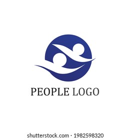 People logo, Team, Succes people work, Group and Community, Group Company and Business logo vector and design Care, Family icon Succes logo