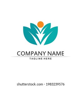 Logo für Menschen, Team, Succes People Work, Group and Community, Group Company and Business Logo, Vektorgrafik und Design Pflege, Familiensymbol Succes Logo