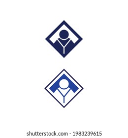 Logotipo de personas, equipo, trabajo de personas exitosas, grupo y comunidad, vectores de logotipo de empresa y empresa y diseño Cuidado, icono de familia Logotipo de éxito