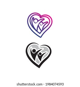 People logo, Team, Succes people work, Group and Community, Group Company and Business logo vector and design Care, Family icon Succes logo